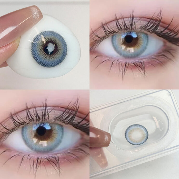 Meenie Colored Contact Lenses La Girl Blue Monthly lenses – meenielens.com